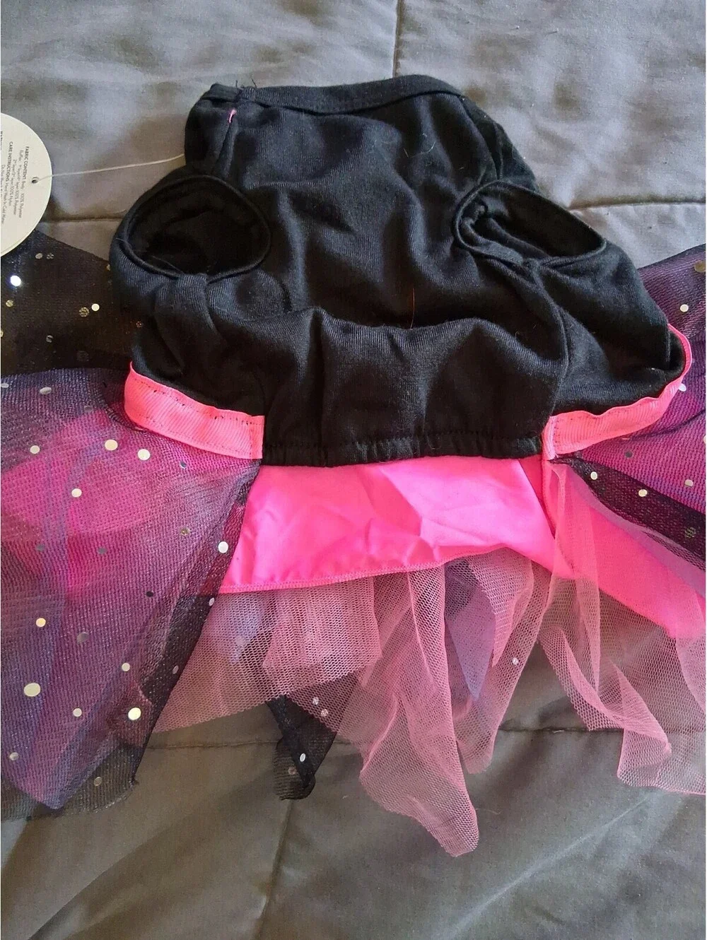 Dress For Girl Dog XS Halloween Tutu Glow In Dark Costume NWT Skeleton C2